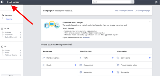 facebook ad manager