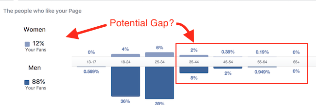 facebook audience gap